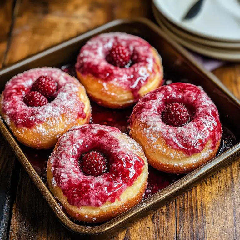 Baked Raspberry Donuts | My Savory Twist