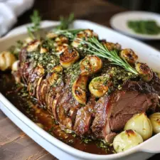 Slow Roasted Boneless Leg of Lamb-image