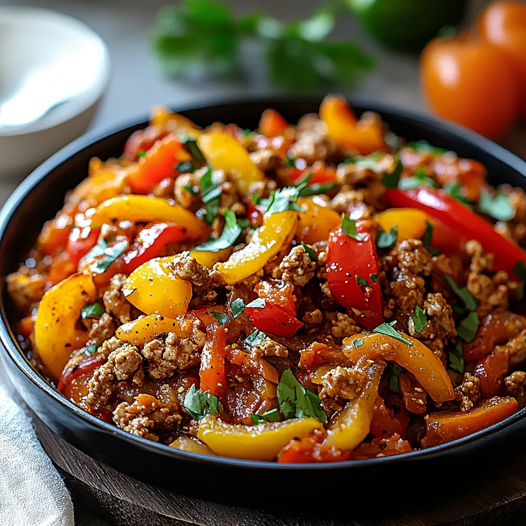 Ground Turkey and Peppers: The Ultimate Amazing Recipe | My Savory Twist